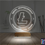 Kirppi 3d Lamba Crypto Lite Coin Masa Gece Lambası