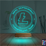 Kirppi 3d Lamba Crypto Lite Coin Masa Gece Lambası