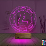Kirppi 3d Lamba Crypto Lite Coin Masa Gece Lambası