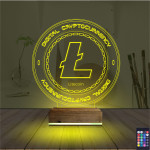 Kirppi 3d Lamba Crypto Lite Coin Masa Gece Lambası