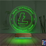 Kirppi 3d Lamba Crypto Lite Coin Masa Gece Lambası