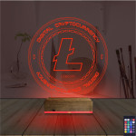 Kirppi 3d Lamba Crypto Lite Coin Masa Gece Lambası