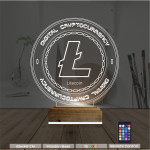 Kirppi 3d Lamba Crypto Lite Coin Masa Gece Lambası