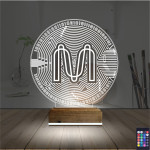 Kirppi 3d Lamba Crypto Mina Coin Masa Gece Lambası