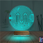 Kirppi 3d Lamba Crypto Mina Coin Masa Gece Lambası