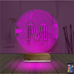 Kirppi 3d Lamba Crypto Mina Coin Masa Gece Lambası