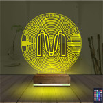 Kirppi 3d Lamba Crypto Mina Coin Masa Gece Lambası