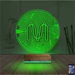 Kirppi 3d Lamba Crypto Mina Coin Masa Gece Lambası