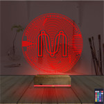 Kirppi 3d Lamba Crypto Mina Coin Masa Gece Lambası