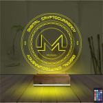 Kirppi 3d Lamba Crypto Monero Coin Masa Gece Lambası