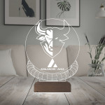 Kirppi 3d Lamba Crypto Avalanche Avax Coin Kripto Finans Masa Gece Lambası
