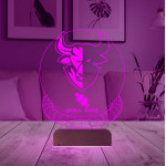 Kirppi 3d Lamba Crypto Shiba Bone Coin Kripto Finans Masa Gece Lambası