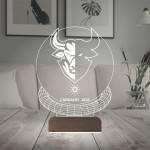 Kirppi 3d Lamba Crypto Cardano Ada Coin Kripto Finans Masa Gece Lambası