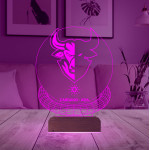Kirppi 3d Lamba Crypto Cardano Ada Coin Kripto Finans Masa Gece Lambası