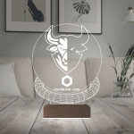 Kirppi 3d Lamba Crypto Chainlink Link Coin Kripto Finans Masa Gece Lambası
