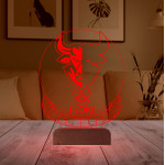 Kirppi 3d Lamba Crypto Floki Coin Kripto Finans V1 Masa Gece Lambası