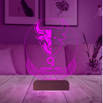 Kirppi 3d Lamba Crypto Graph Grt Kripto Finans Masa Gece Lambası
