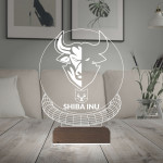 Kirppi 3d Lamba Crypto Shiba Inu Coin Kripto Finans v1 Masa Gece Lambası
