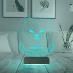 Kirppi 3d Lamba Crypto Shiba Inu Coin Kripto Finans v2 Masa Gece Lambası