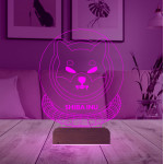Kirppi 3d Lamba Crypto Shiba Inu Coin Kripto Finans v2 Masa Gece Lambası