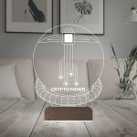 Kirppi 3d Lamba Crypto Miner Mining Madenci Kripto Finans Masa Gece Lambası