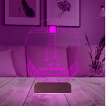 Kirppi 3d Lamba Crypto Miner Mining Madenci Kripto Finans Masa Gece Lambası