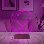 Kirppi 3d Lamba Crypto Maniac Kripto Manyağı  Masa Gece Lambası