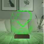 Kirppi 3d Lamba Crypto Maniac Kripto Manyağı  Masa Gece Lambası
