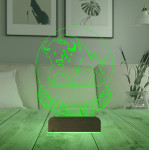 Kirppi 3d Lamba Bufalo Tasarım Masa Gece Lambası