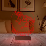 Kirppi 3d Lamba Timsah Tasarım Masa Gece Lambası