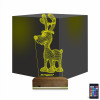 Kirppi 3d Lamba Geyik Yılbaşı Kişiye Özel Masa Gece Lambası