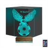 Kirppi 3d Lamba Kartal Futbol Topu V1 Kişiye Özel Masa Gece Lambası