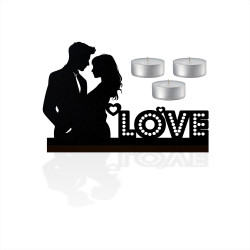 Kirppi Tealight Ahşap Mu..