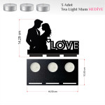 Kirppi Tealight Ahşap Mumluk Şamdan - KRPPTMD001