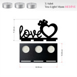 Kirppi Tealight Ahşap Mumluk Şamdan - KRPPTMD004