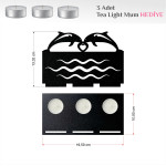 Kirppi Tealight Ahşap Mumluk Şamdan - KRPPTMD007