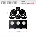 Kirppi Tealight Ahşap Mumluk Şamdan - KRPPTMD008